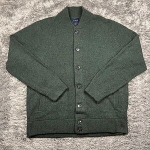 J. Crew 100% Wool Button-Front Shawl Neck Cardigan
